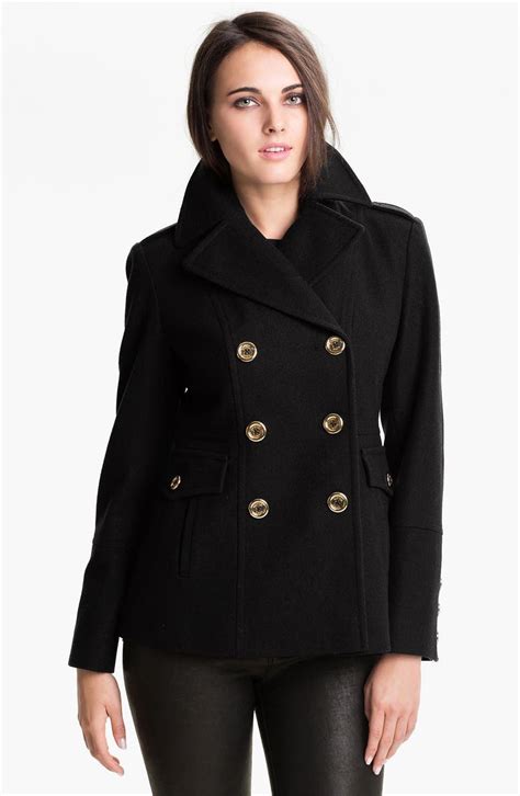 michael kors peacoat|michael kors double breasted peacoat.